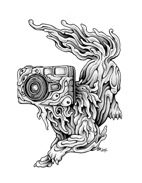 Inktober Day 26 - Camera print