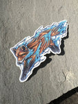 Fox Fire Sticker
